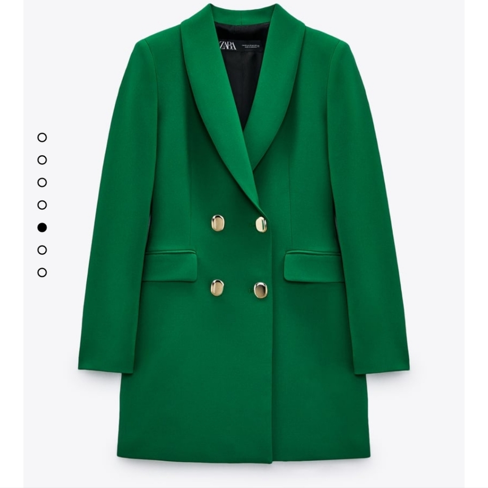 Double Breasted Long Blazer